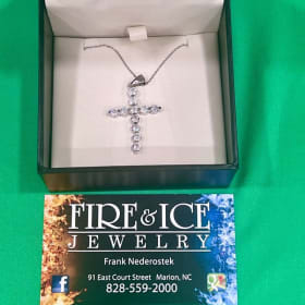 Fire & Ice Cross Necklace item