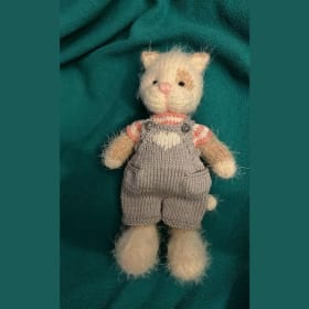 Poupée chat artisanale n° 3 / Handmade cat doll #3 item