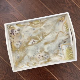 Handcrafted Epoxy Crystal Serving Tray item