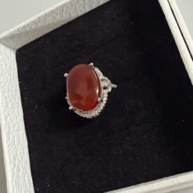 Authentic Najaf Aqeeq Statement Ring - Size 8 item