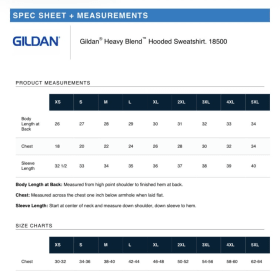 Gildan® Hooded 18500-Dark Heather-ADULT XS-XL item