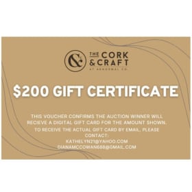 The Cork & Craft - $200 Gift Certificate item