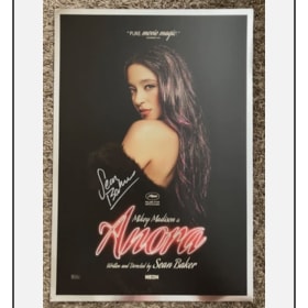 ANORA POSTER SIGNED BY SEAN BAKER 13x19 INCH SHINY BORDER item