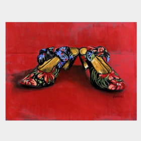 Toile ''Moi mes souliers'' de Guylaine Renière item