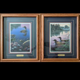 Framed Loon Prints by Kim Norlien item