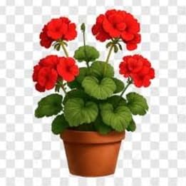 Photo of 12" Terra Cotta Pot Geranium w/ spike