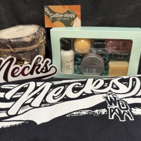Candle, Coffee, and Roughneck Spirit Wear item