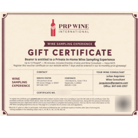 #1 PRP Wine Sampling Experience item