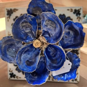 Blue Oyster Magnolia Blossom Art item