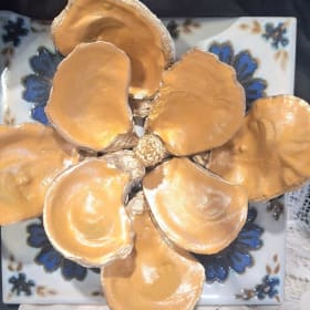 Gold Oyster Magnolia Blossom Art item