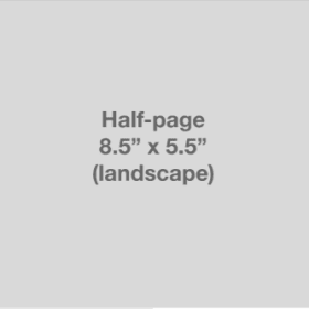 Half Page Black and White Ad item