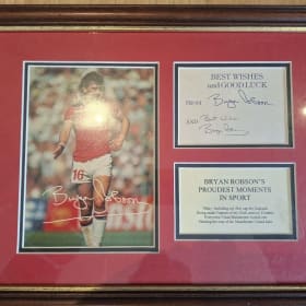 Bryan Robson - Signed Framed Picture item