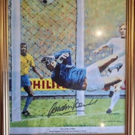 Gordon Banks -Signed Framed Picture item
