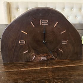 Gorgeous Handmade Live Edge Clock ($350 value) item