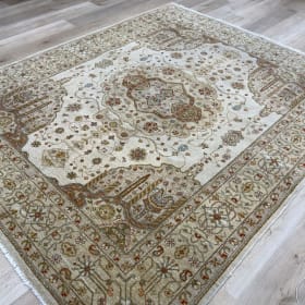 8’0” x 9’9” Indian Oushak (Wool) - Handmade item