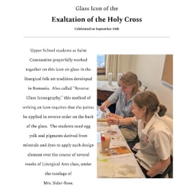Glass Icon of the Holy Cross item