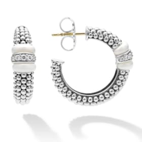 Lagos White Caviar Earrings item
