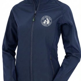 recycled 2-layer printable softshell jacket | navy item