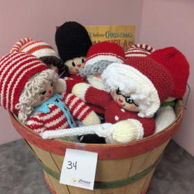 Vintage Handmade Crochet Dolls item