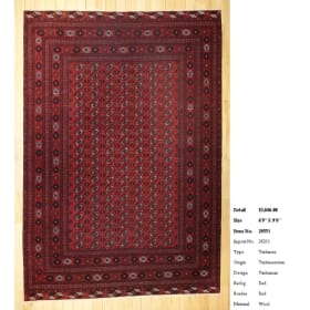 6’9” x 9’8” Turkmen (Wool) - Handmade item