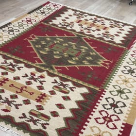 9’0” x 12’0” Indian Rug (Wool) - Handmade item
