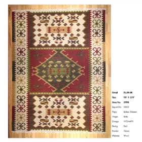 9’0” x 12’0” Indian Rug (Wool) - Handmade item