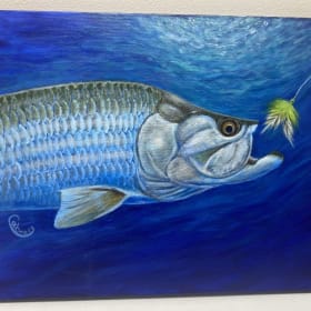 Tarpon Original Painting By Sargent Artist Debbie Cabness item