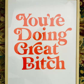 "You're Doing Great" Print item