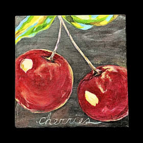 "Cherries" original on Canvas (unkown) item
