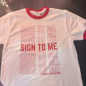 Small SIGN TO ME T-Shirt (with shipping fees) item