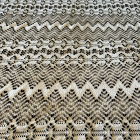 Handcrafted Swedish Weaving Blanket- Black and Grey item