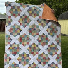 Handmade Quilt: Nine Patch Starburst pattern item