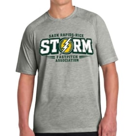 Sport-Tek® Raglan Tee ST400-Light Grey Heather-ADULT S-XL item