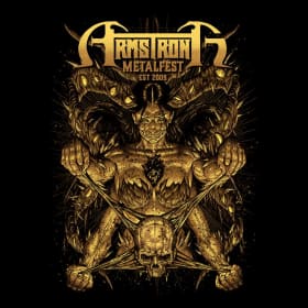 Art Commissioned Shirt – Death Metal (Gold) item