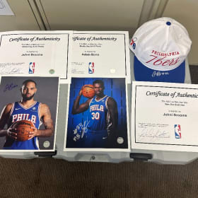 Official 76ers - Johni Broome and Adem Bona SIGNED Merch item
