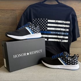 Honor and Respect Blue Line Basket - Value $80 item