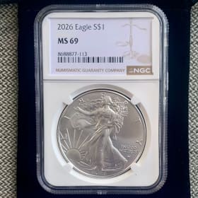 2026 American Silver Eagle #1 - Value $100 item
