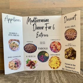 Mediterranean Dinner for 6 - Value $300 item