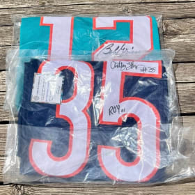 Autographed Football Jersey Package item