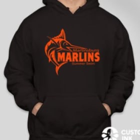 Black Hooded Logo Sweatshirt **Extended Sizes** item