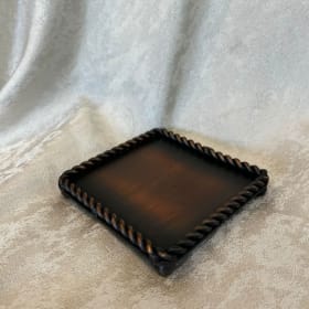 Metal candle plate item