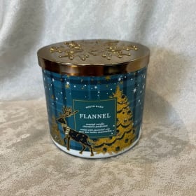 White Barn Flannel candle item