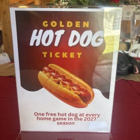 Golden Hot Dog Ticket item