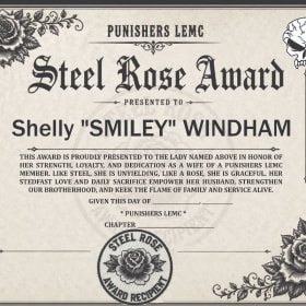 Steel Rose Award - Patch & Customized Certificate item