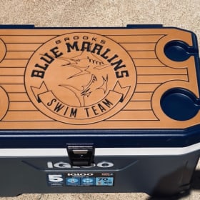 Ice Chest with Custom Marlins Topper 1 item