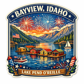 Bayview / Lake Sticker - 2.5" x 2.5" item