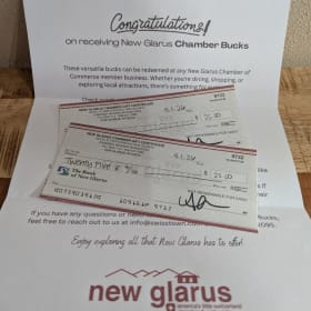 New Glarus Chamber of Commerce - CHAMBER BUCKS BASKET 2 item