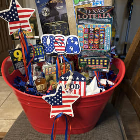 Red, white, and blue basket - 5 tickets for $20 item