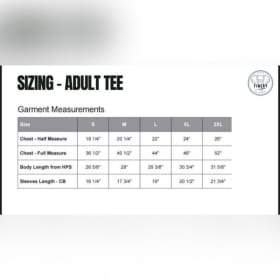Adult T-shirt item