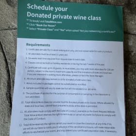Private Wine Class for 20 item